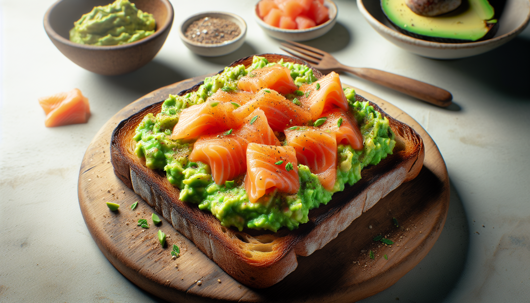 avocado toast salmone